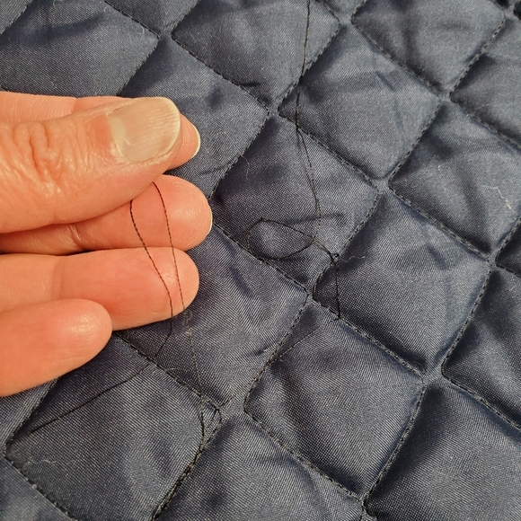 Vintage navy blue velvet coat and hat set - Picture 16 of 16